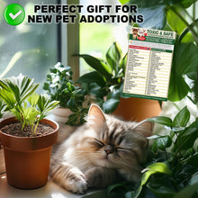 Load image into Gallery viewer, Magnetic List Toxic Safe Plants Flowers for Pets - Dog Cat Chart - Plants Flowers Dogs Cats Should Not Eat - Chart Decorative Magnets - Pet Safety - Pet Adoption Essentials Gift 5.5 x 8.5 inches