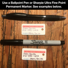 Load image into Gallery viewer, DOG EMERGENCY 2 pk. premium key tags - in case of emergency - contact card - my pet is home alone - dog home alone - key chain - plastic