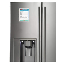 Load image into Gallery viewer, EMERGENCY CONTACT CARDS Magnetic Sleeve Home Alone 5.5” x 7.5” - safety list for parents, pet owners, babysitters, grandparents, dorm rooms Blue