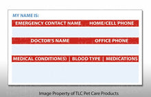 Load image into Gallery viewer, 2 Pk. SEVERE ALLERGIES Medical Condition ICE Alert Emergency I.D. Identification Contact Card - Self Laminate or Plastic Pouch