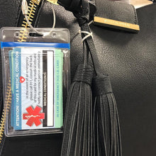 Load image into Gallery viewer, 2 Pk. Medical Condition ICE Heavy Weight Cardstock Alert Emergency I.D. Identification Contact Card - Self Laminate or Plastic Pouch