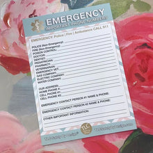 Load image into Gallery viewer, 8.5 x 11 DAILY PLANNER Tear Off Pad Task To Do List Appointments Productivity Schedule Organizer Goal Tracker & Emergency Contact Call Card