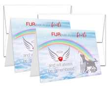Load image into Gallery viewer, Pet Sympathy Card Rainbow Bridge Bereavement Condolence for Dog, Cat, Rabbit – 5”x7” card with envelope
