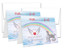 Load image into Gallery viewer, Pet Sympathy Card Rainbow Bridge Bereavement Condolence for Dog, Cat, Rabbit – 5”x7” card with envelope