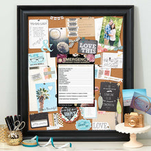 Load image into Gallery viewer, EMERGENCY CONTACT CARDS Magnetic Sleeve Home Alone 5.5” x 7.5” - safety list for parents, babysitters, grandparents, dorm rooms Black Floral