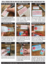 Load image into Gallery viewer, PET EMERGENCY CARD & key tag - in case of emergency - contact card - my pets are home alone - dog home alone - cat home alone - plastic