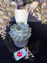 Load image into Gallery viewer, Medical ICE Alert In Case of Emergency Allergy Safety I.D. Identification Premium 2 Pk. Plastic Key Tags - Free Emergency Contact Card included